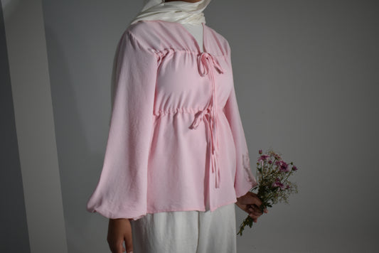 Pink Tie Top